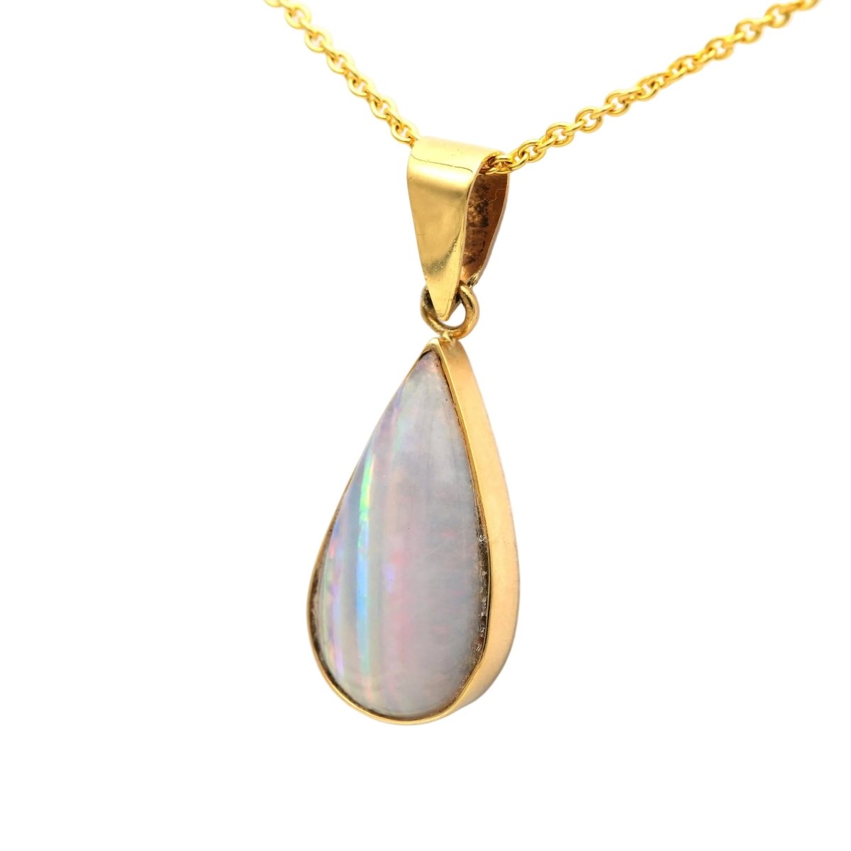 Pendentif en or jaune et opale - Castafiore