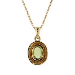 Pendentif en or jaune et péridot - Castafiore