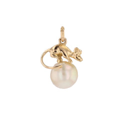 Pendentif en or jaune et perle - Castafiore