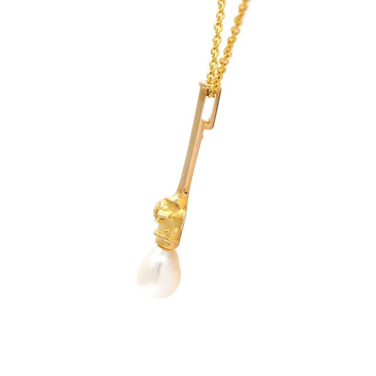Pendentif en or jaune et perle - Castafiore
