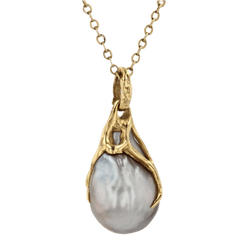 Pendentif en or jaune et perle - Castafiore