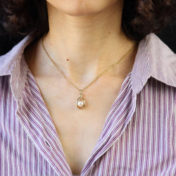 Pendentif en or jaune et perle - Castafiore