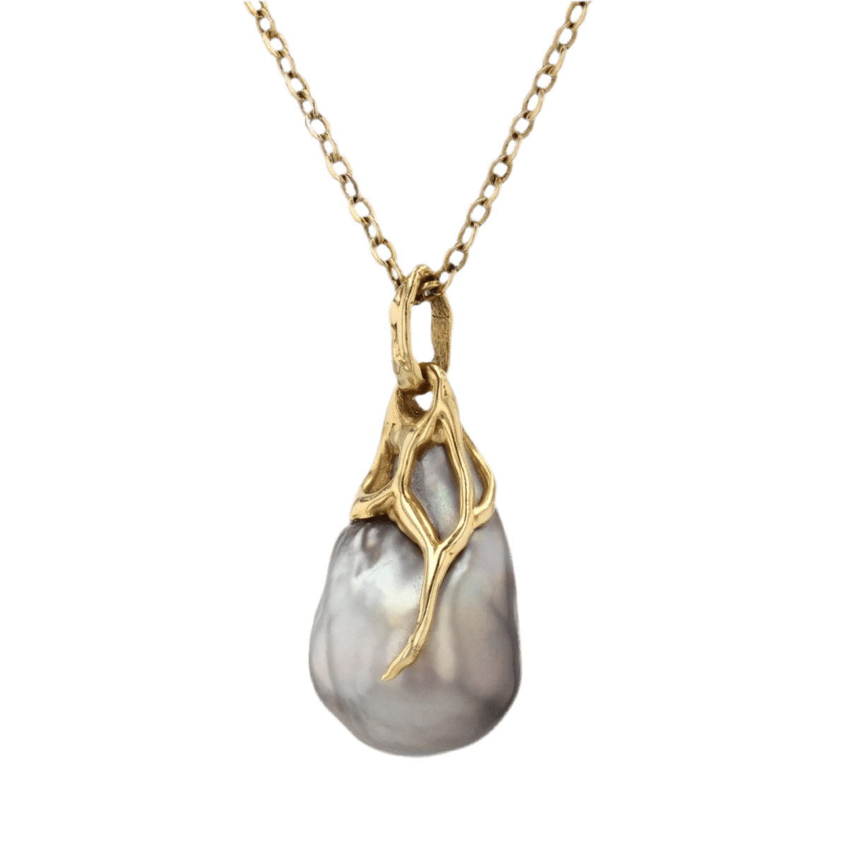 Pendentif en or jaune et perle - Castafiore
