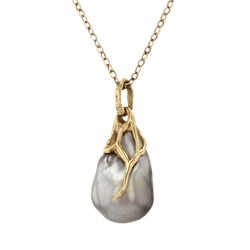 Pendentif en or jaune et perle - Castafiore