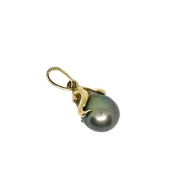 Pendentif en or jaune et perle de Tahiti - Castafiore