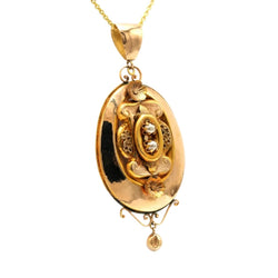Pendentif en or jaune et perles - Castafiore