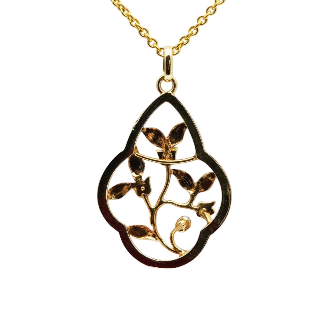 Pendentif en or jaune et perles - Castafiore
