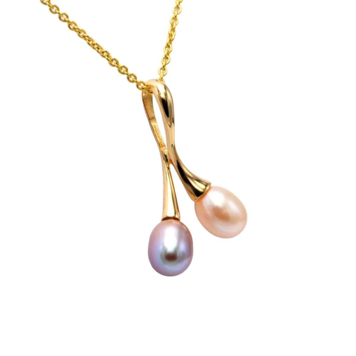 Pendentif en or jaune et perles - Castafiore