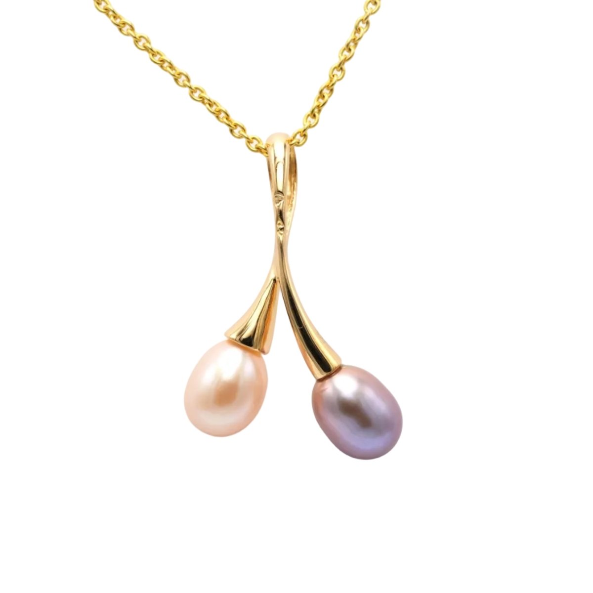Pendentif en or jaune et perles - Castafiore