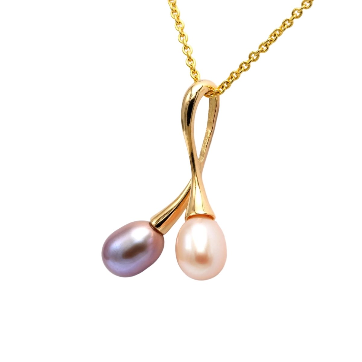 Pendentif en or jaune et perles - Castafiore
