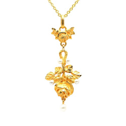 Pendentif en or jaune et perles - Castafiore