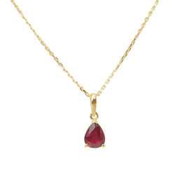 Pendentif en or jaune et rubis - Castafiore