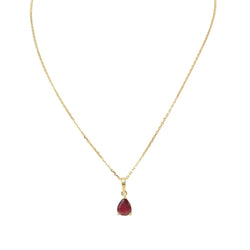 Pendentif en or jaune et rubis - Castafiore