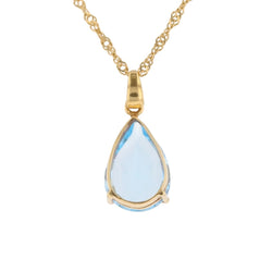 Pendentif en or jaune et topaze - Castafiore
