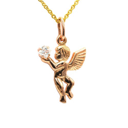 Pendentif en or jaune et zirconium - Castafiore