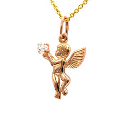Pendentif en or jaune et zirconium - Castafiore