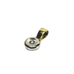 Pendentif en or jaune, or blanc et diamant - Castafiore