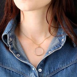 Pendentif en or jaune, or rose et verres - Castafiore