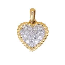 Pendentif en or jaune, platine et diamants - Castafiore