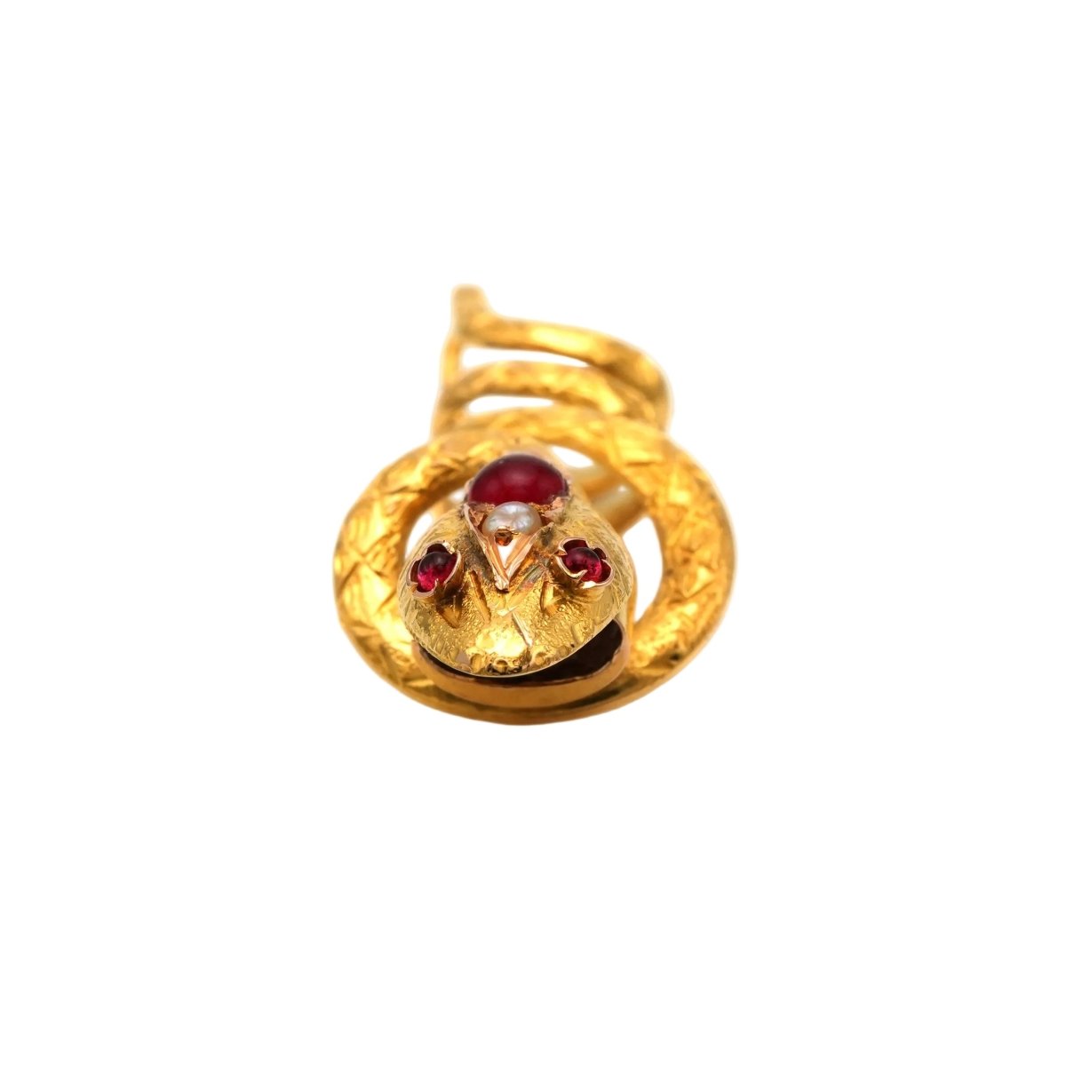 Pendentif en or jaune, rubis et perles - Castafiore