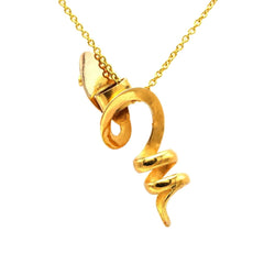 Pendentif en or jaune, rubis et perles - Castafiore
