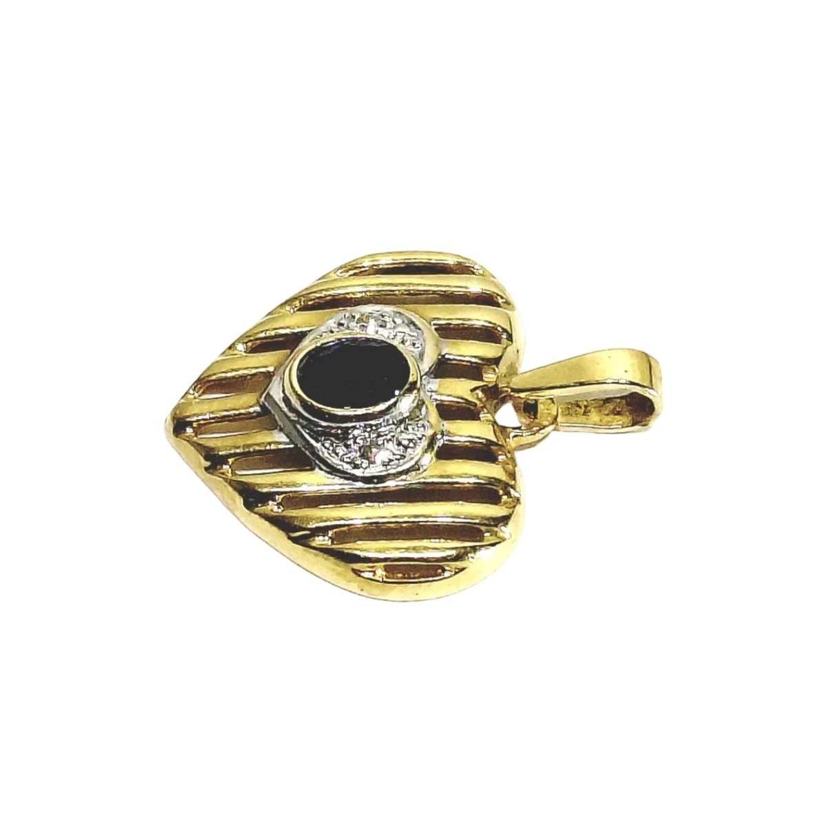 Pendentif en or jaune, saphir et diamants - Castafiore