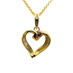 Pendentif en or jaune, saphirs et diamants - Castafiore