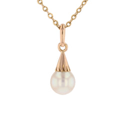 Pendentif en or rose et perle - Castafiore
