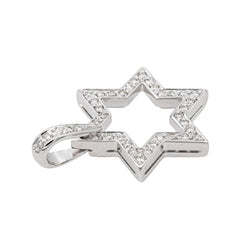 Pendentif Etoile Or blanc Diamant - Castafiore