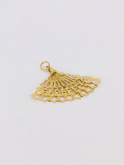 Pendentif éventail or jaune - Castafiore