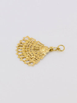 Pendentif éventail or jaune - Castafiore