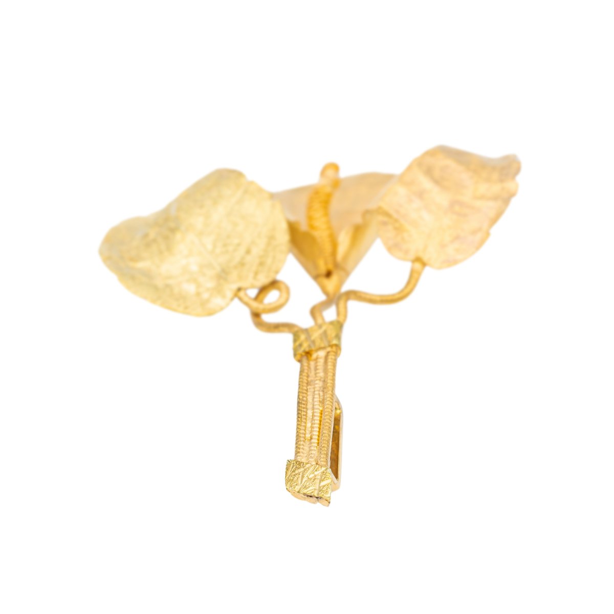 Pendentif feuille en or jaune - Castafiore
