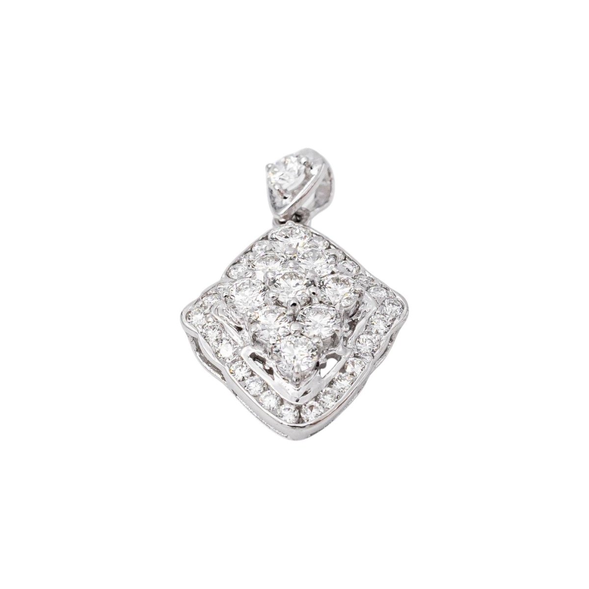 Pendentif Or blanc Diamant - Castafiore