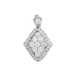 Pendentif Or blanc Diamant - Castafiore