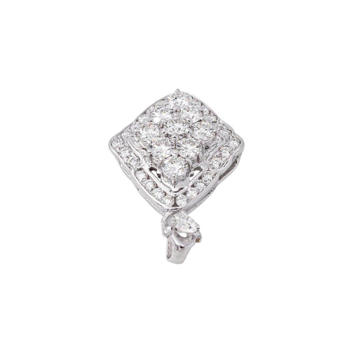 Pendentif Or blanc Diamant - Castafiore