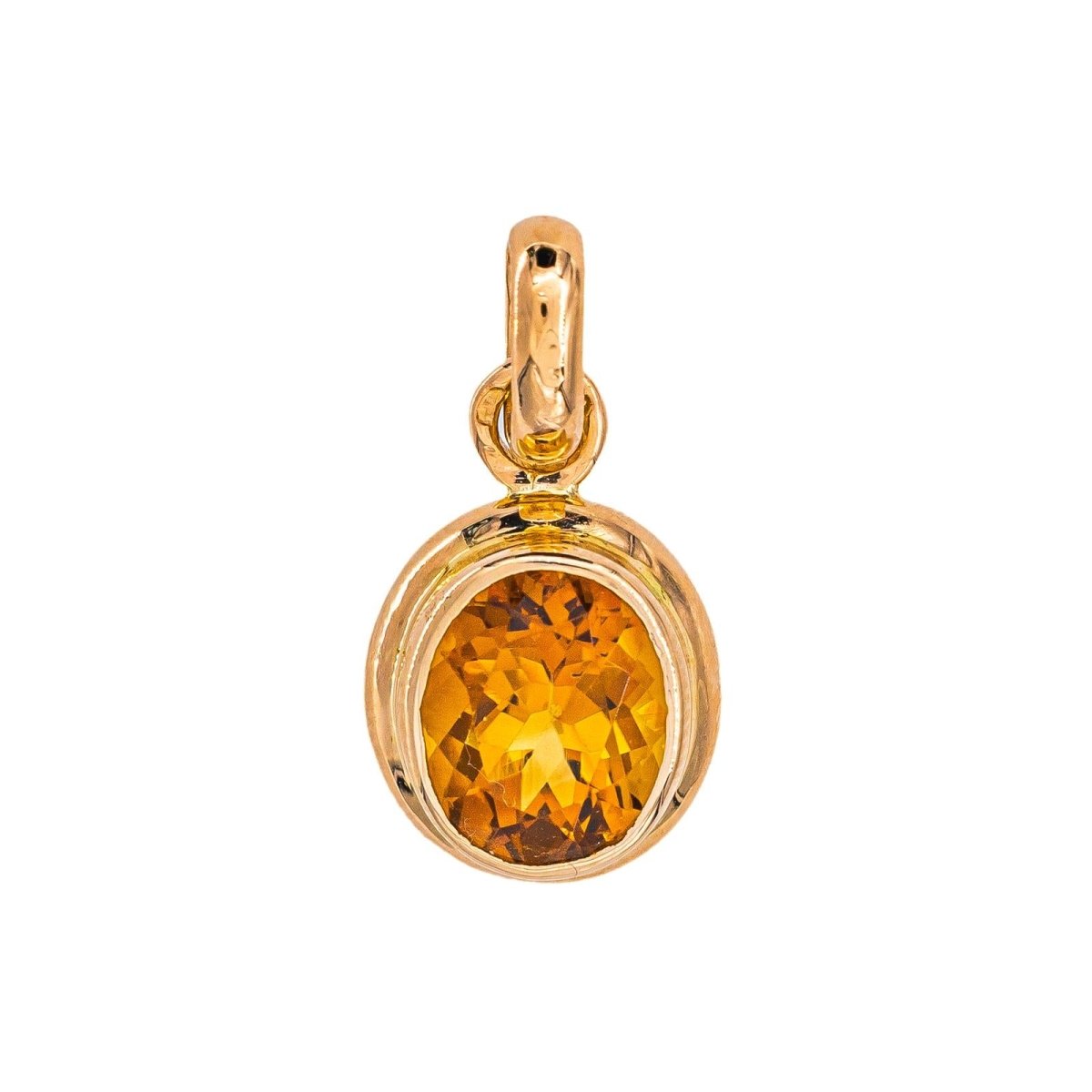 Pendentif Or jaune Citrine - Castafiore
