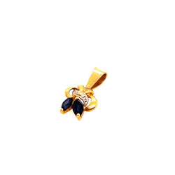 Pendentif Or Jaune Saphir - Castafiore