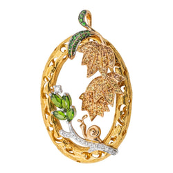 Pendentif Or jaune Saphir - Castafiore