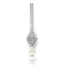 Pendentif - Perle et diamants - Castafiore