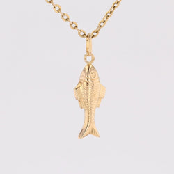Pendentif poisson en or jaune - Castafiore