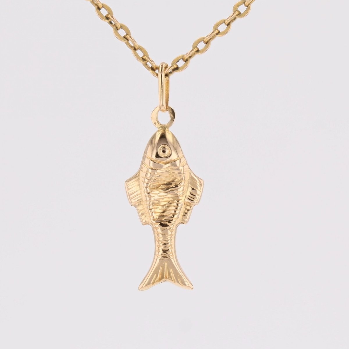 Pendentif poisson en or jaune - Castafiore