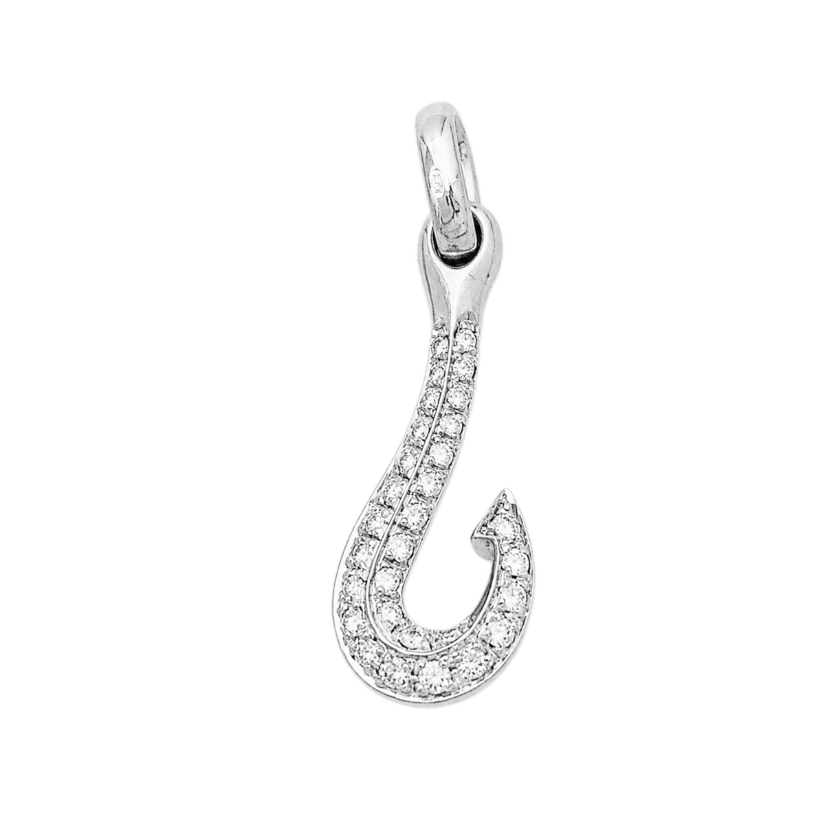 Pendentif POMELLATO "Amo" en or blanc et diamants - Castafiore