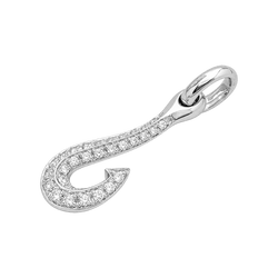 Pendentif POMELLATO "Amo" en or blanc et diamants - Castafiore