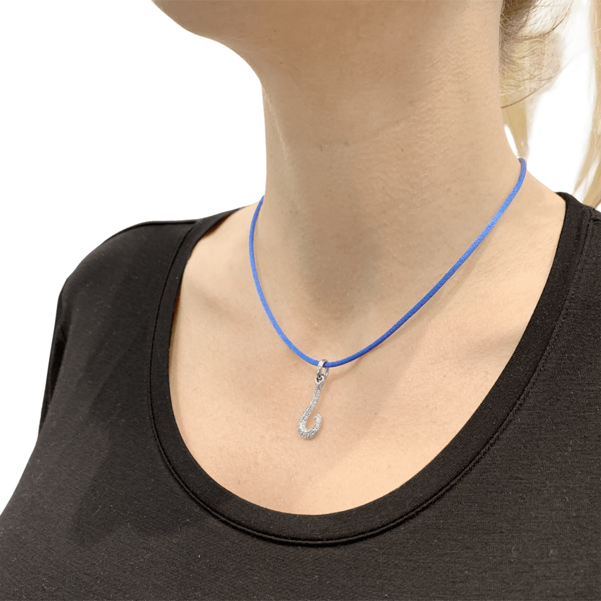 Pendentif POMELLATO "Amo" en or blanc et diamants - Castafiore