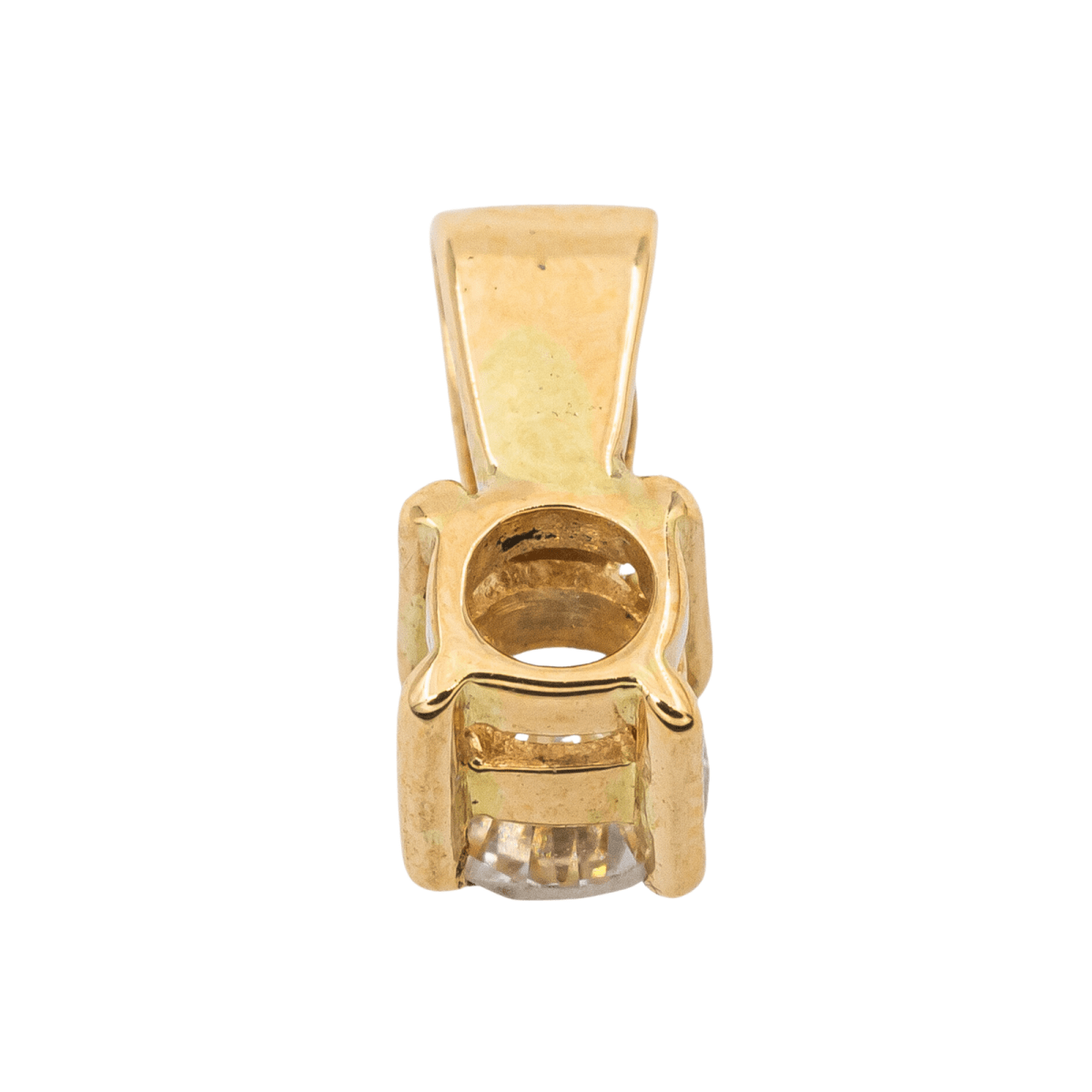 Pendentif Solitaire Or jaune Diamant - Castafiore