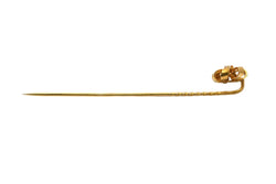 Pique à cravate en or jaune et diamant - Castafiore