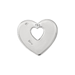 Poiray Pendentif Cœur Cœur Or blanc - Castafiore