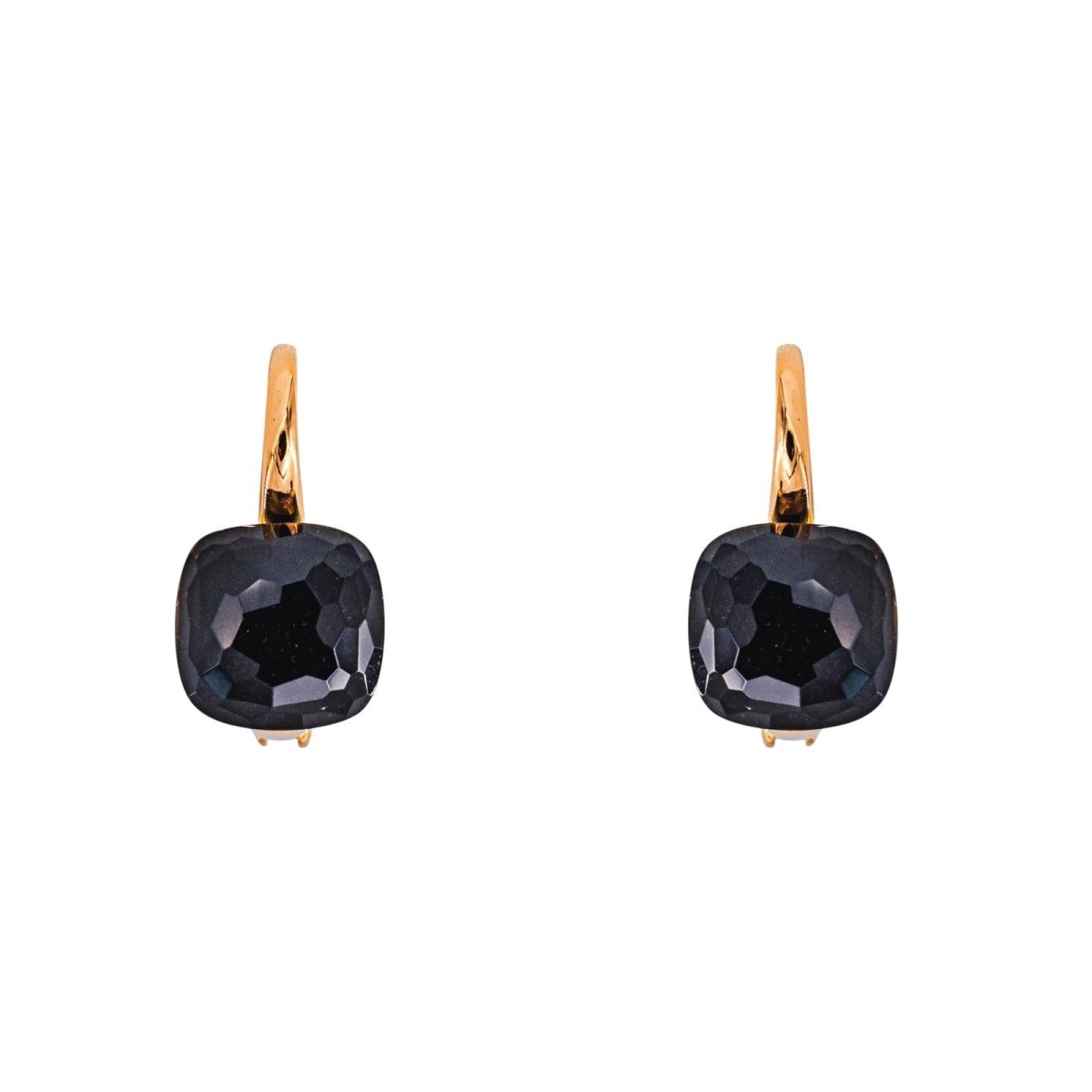 Pomelatto Boucles d'oreilles Nudo Or rose Quartz fumé - Castafiore