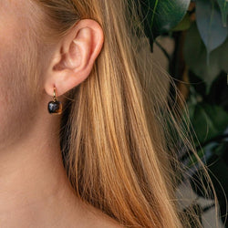 Pomelatto Boucles d'oreilles Nudo Or rose Quartz fumé - Castafiore