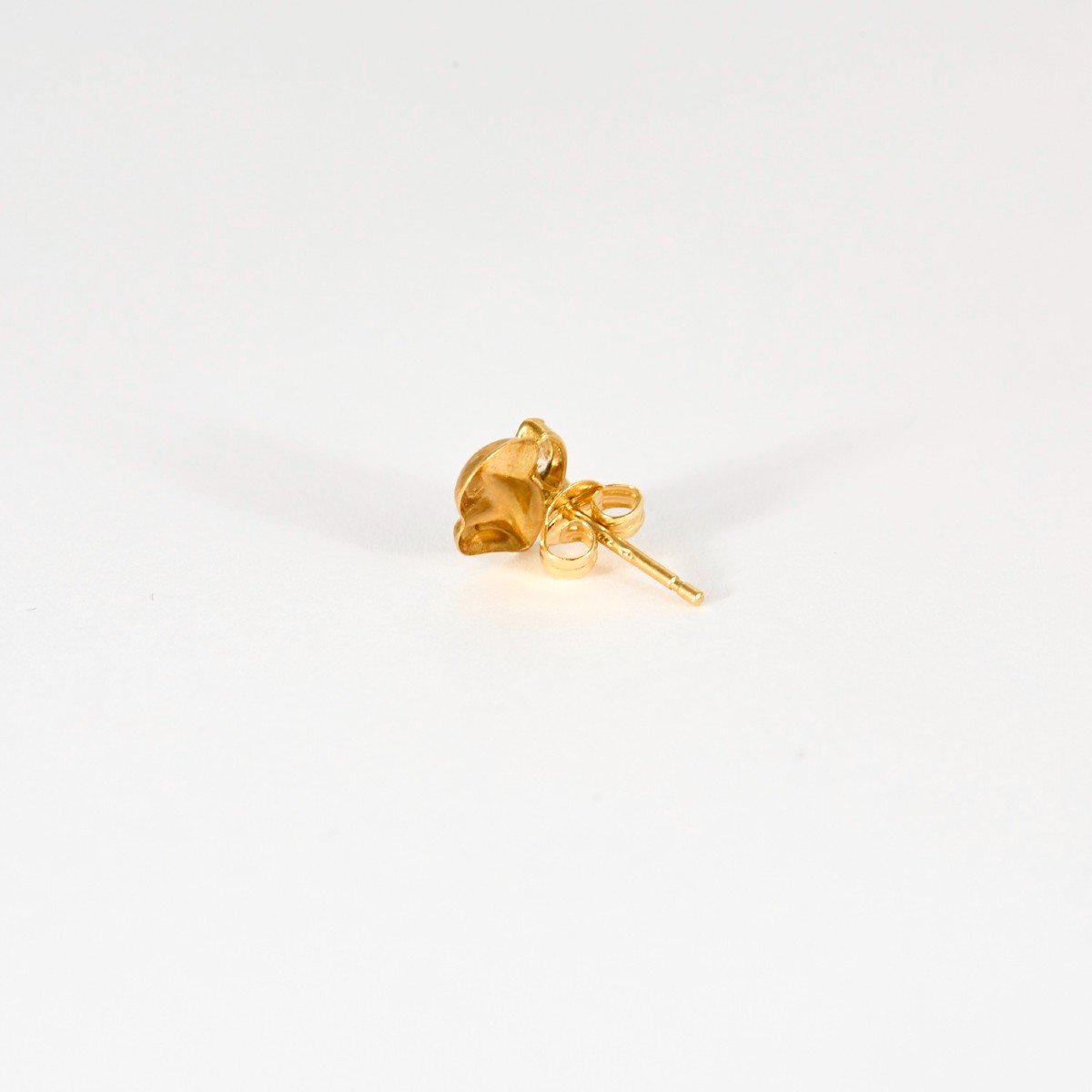 Puces D Oreille Emeraudes Or Jaune - Castafiore